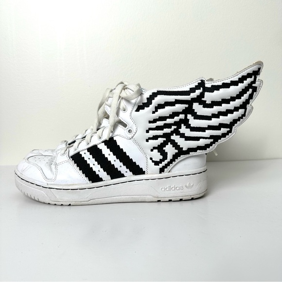 Rare Adidas x Jeremy Scott Wings 2.0 Pixel Sneakers G95769 High Tops Maximalist - Picture 5 of 15